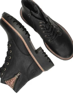 Rieker Veterschoenen Zwart Dames