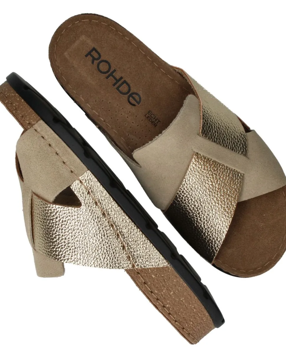 Rohde Slippers Goud Dames