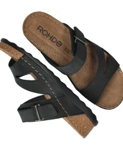 Rohde Slippers Zwart Dames