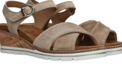 Sens Sandalen Taupe Dames
