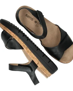 Sens Sandalen Zwart Dames