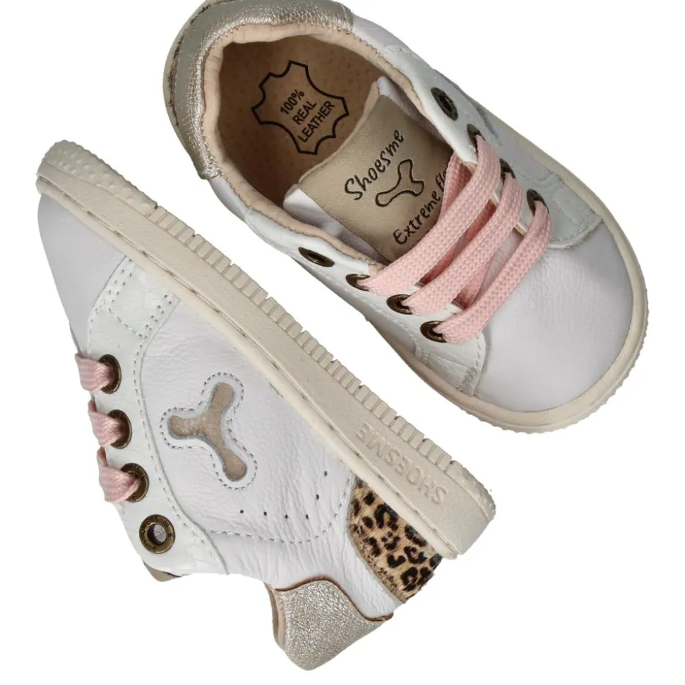 Shoesme Baby-Proof Sneakers Wit Meisjes