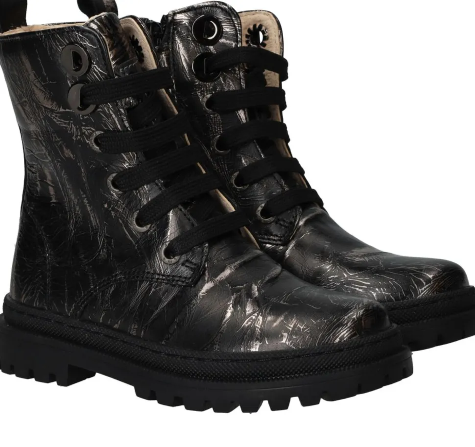 Shoesme New Tank Veterschoenen Zwart Meisjes