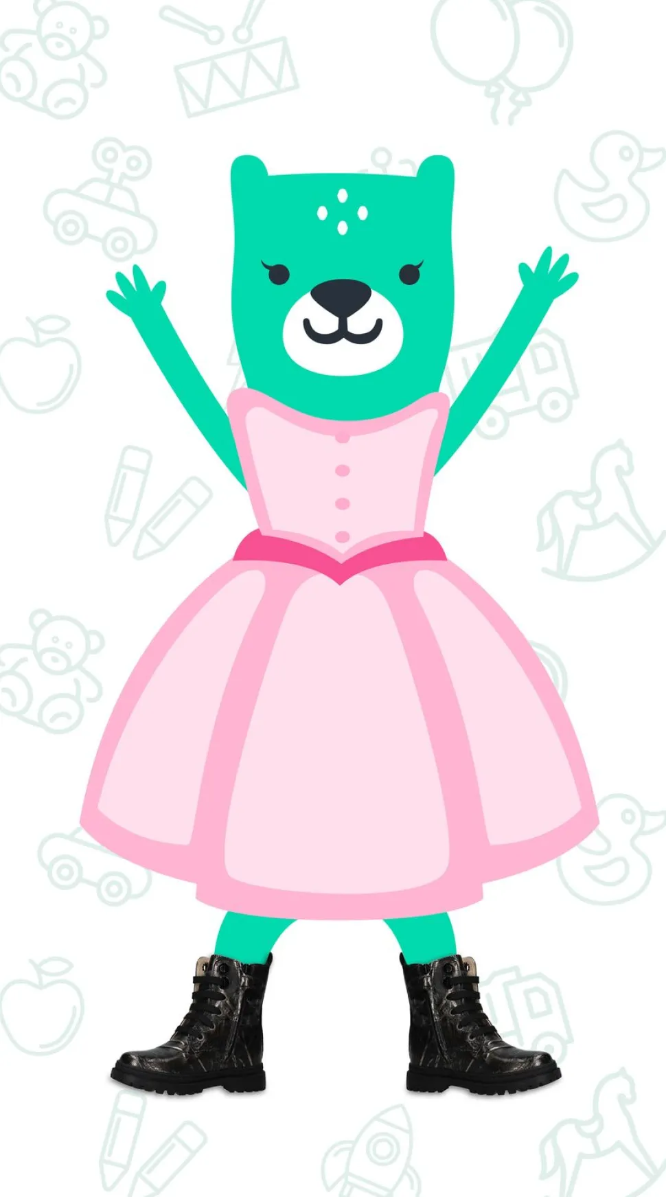 Shoesme New Tank Veterschoenen Zwart Meisjes