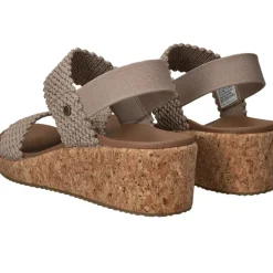 Skechers Arch Fit Beverlee Springy Feels Sandalen Taupe Dames