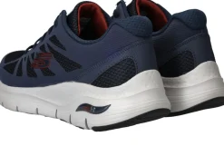 Skechers Arch Fit Charge Back Sneakers Blauw Heren