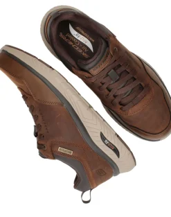 Skechers Arch Fit Crosser Waterproof Sneakers Bruin Heren