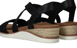 Skechers Bobs Arch Fit Beach Kiss Sandalen Zwart Dames