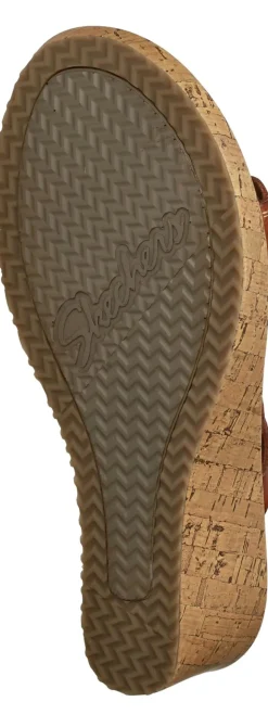 Skechers Cherished Aura Sleehakken Cognac Dames