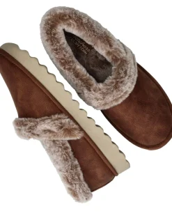 Skechers Cozy Up Pantoffels Bruin Dames