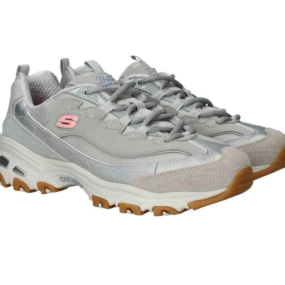 Skechers D Lites Sneakers Grijs Dames