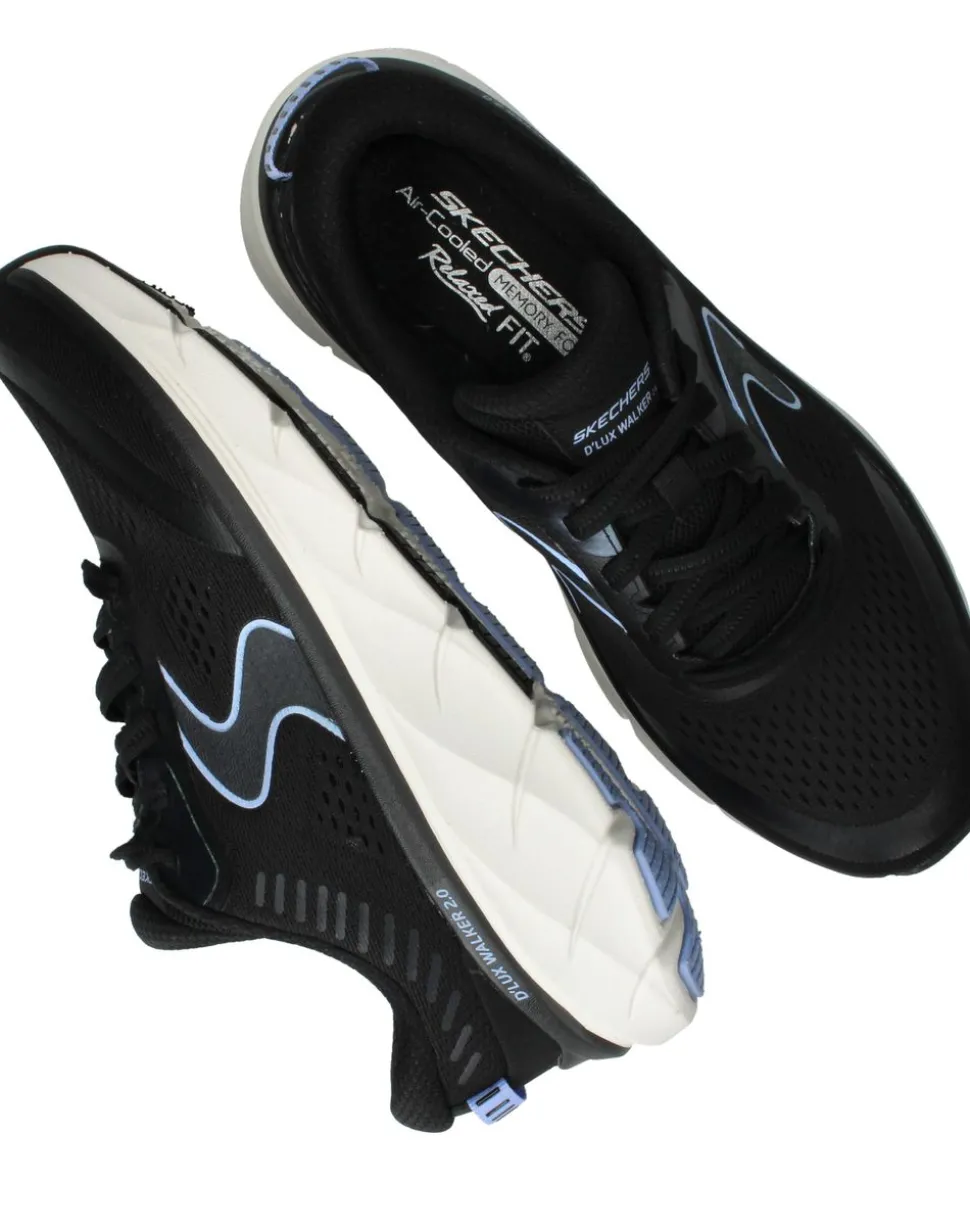 Skechers D'Lux Walker 2.0 Active Pace Sneakers Zwart Dames