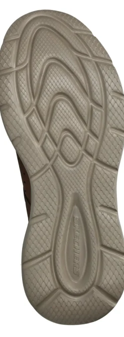 Skechers Garner Newick Slip-Ins Sneakers Bruin Heren