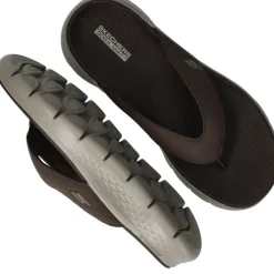 Skechers Go Walk Flex Vallejo Slippers Bruin Heren