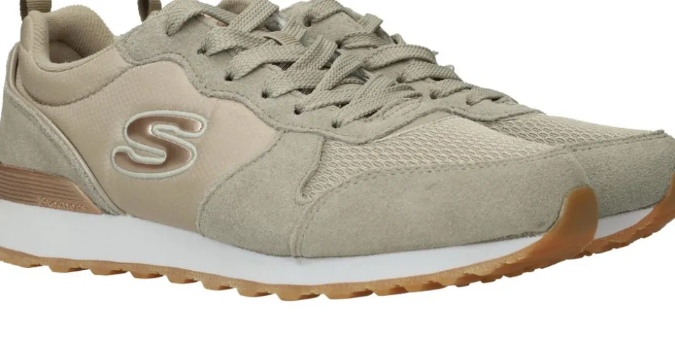 Skechers Goldn Gurl Sneakers Taupe Dames