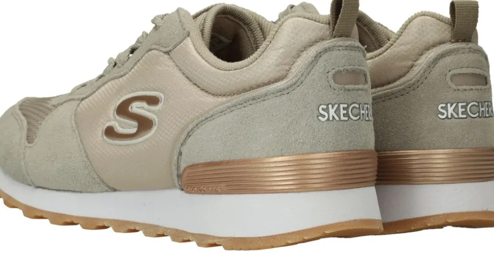Skechers Goldn Gurl Sneakers Taupe Dames