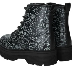 Skechers Gravlen Hi Veterboots Zwart Meisjes