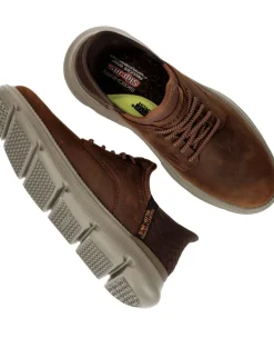 Skechers Hands Free Slip-ins Garza-Gervin Wide Instappers Cognac Heren
