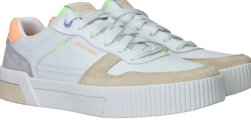 Skechers Jade Stylish Type Sneakers Wit Dames
