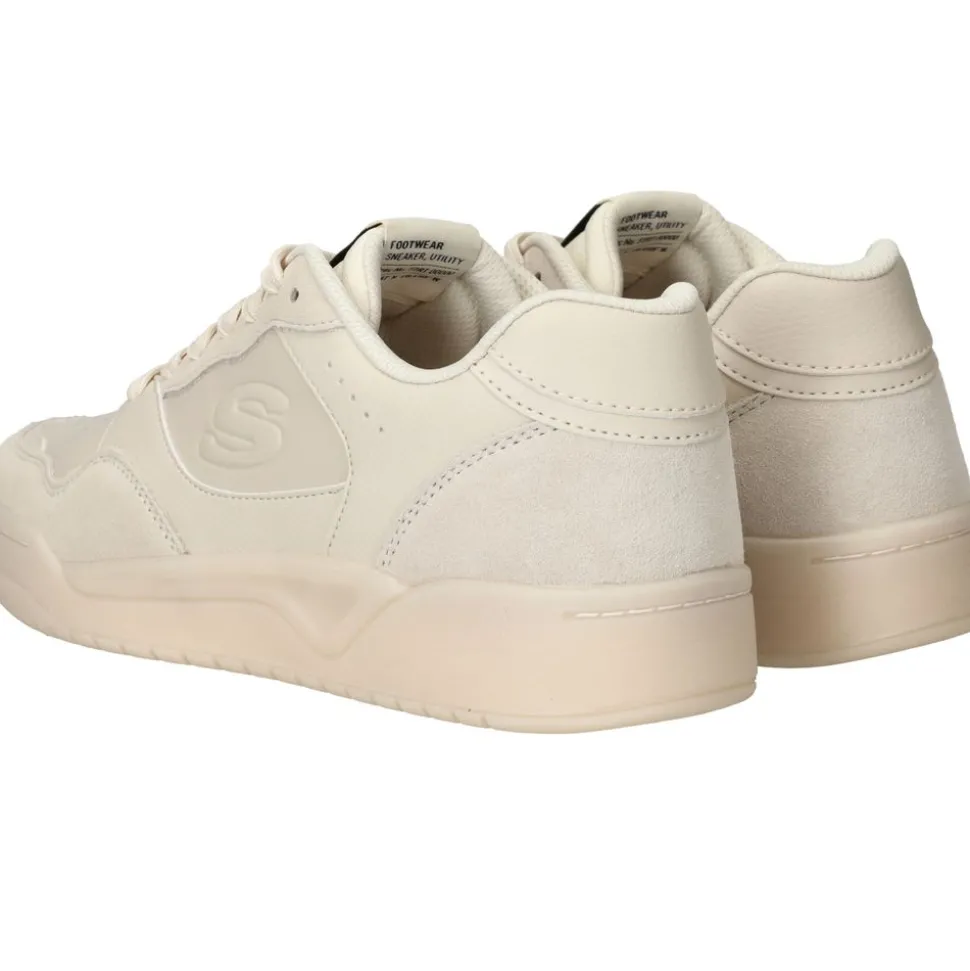 Skechers Koopa Court Volley Low Varsity Sneakers Beige Heren