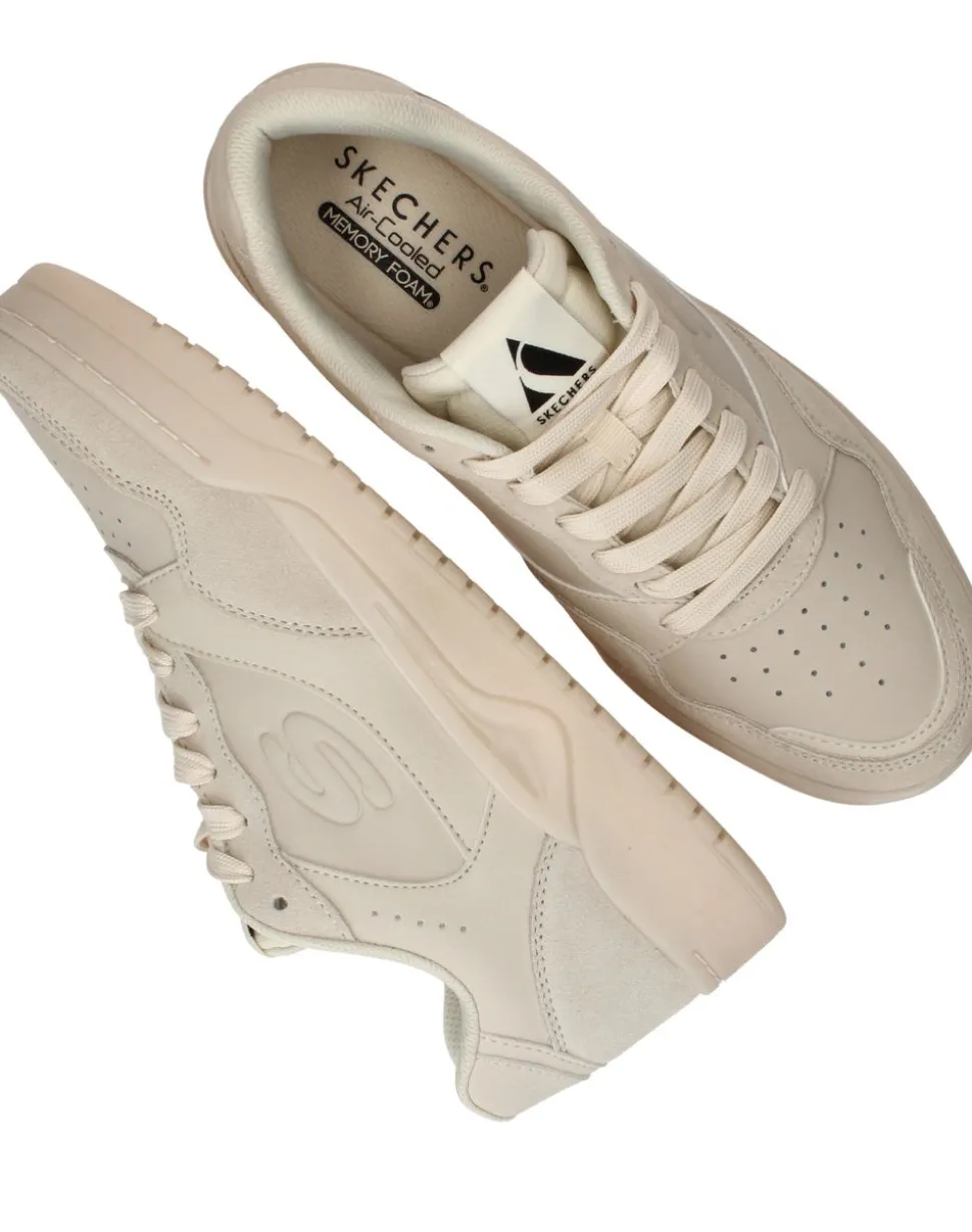 Skechers Koopa Court Volley Low Varsity Sneakers Beige Heren