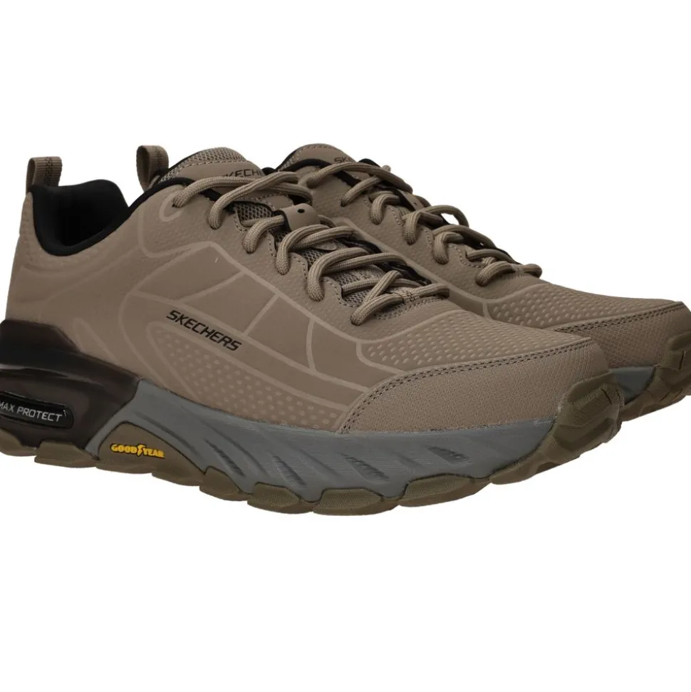 Skechers Max Protect Irongaurd Sneakers Taupe Heren