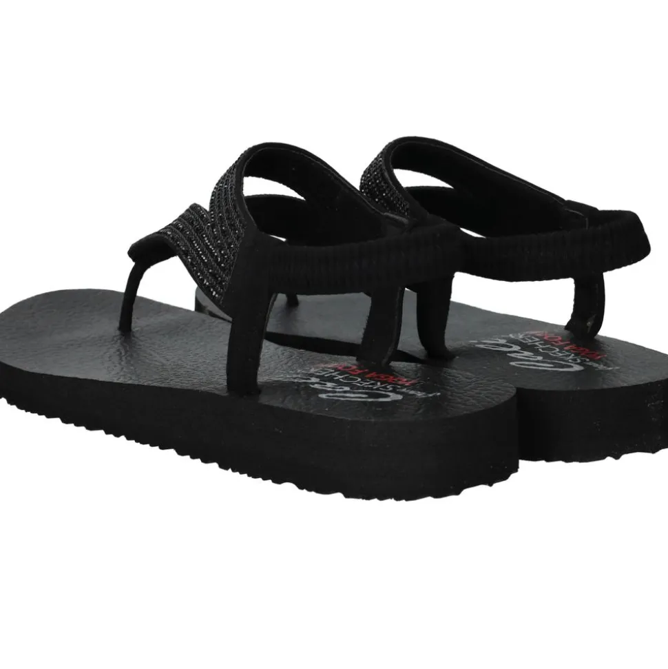 Skechers Meditation Sandalen Zwart Dames