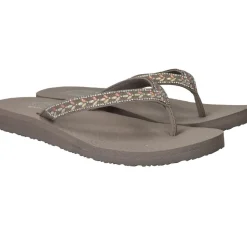 Skechers Meditation Slippers Taupe Dames