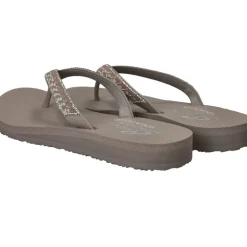 Skechers Meditation Slippers Taupe Dames