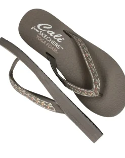 Skechers Meditation Slippers Taupe Dames