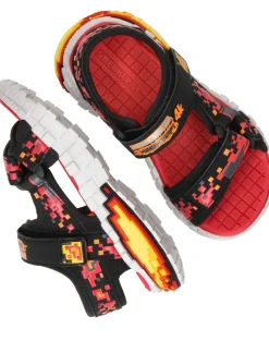 Skechers Mega Splash 4K Sandalen Rood Jongens