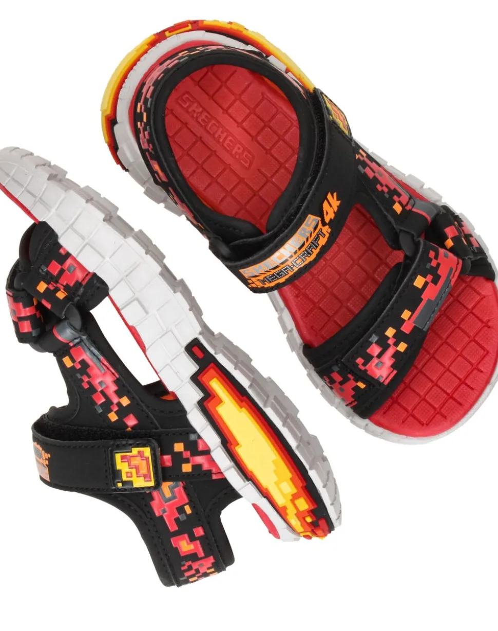 Skechers Mega Splash 4K Sandalen Rood Jongens