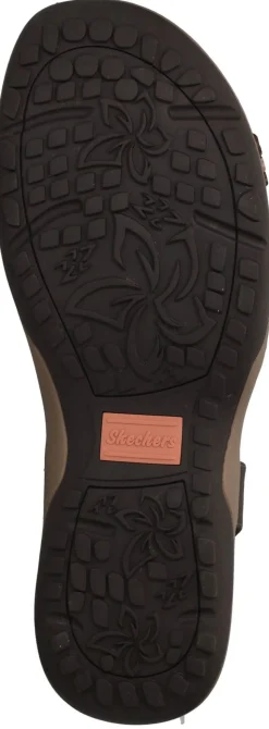 Skechers Reggae Slim Simply Stretch Sandalen Bruin Dames