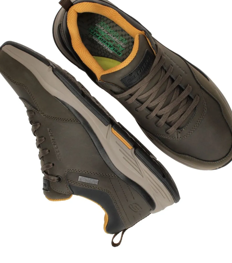 Skechers Relaxed Fit Benago Hombre Waterproof Wandelschoenen Groen Heren