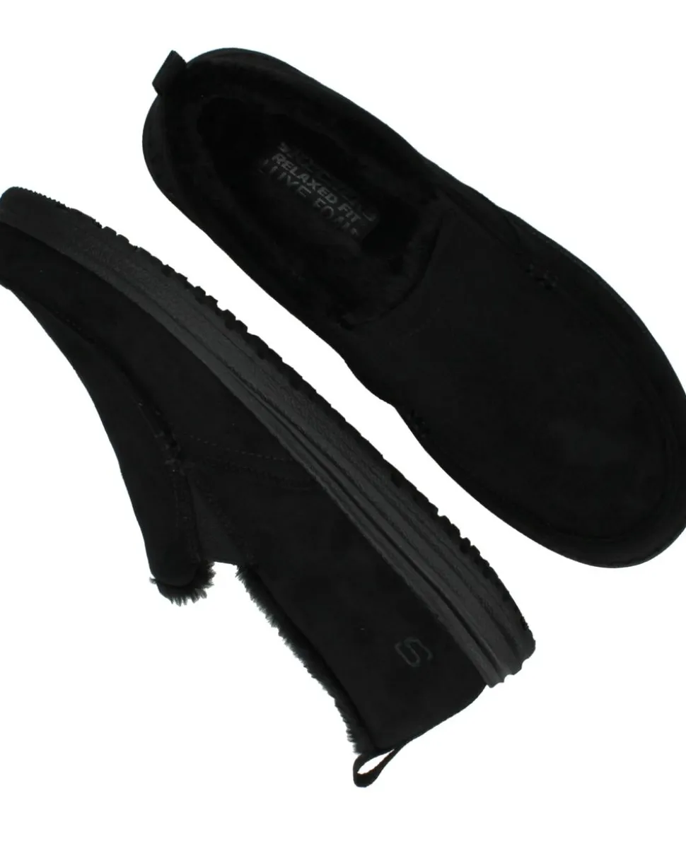 Skechers Relaxed Fit Melson Willmore Dichte pantoffels Zwart Heren