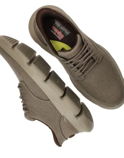 Skechers Slip-Ins Garza Clive Instappers Taupe Heren