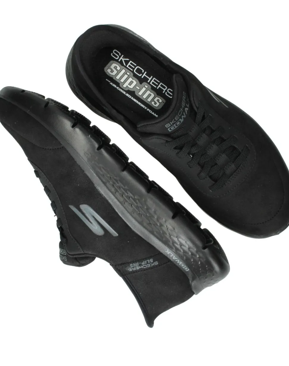 Skechers Slip-Ins Go Walk Flex Sneakers Zwart Heren