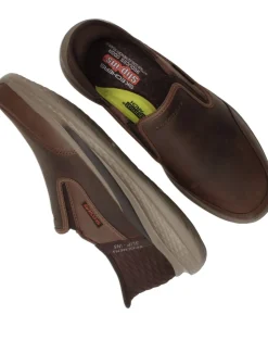 Skechers Slip-Ins Relaxed Fit Slade Cooper Instappers Bruin Heren