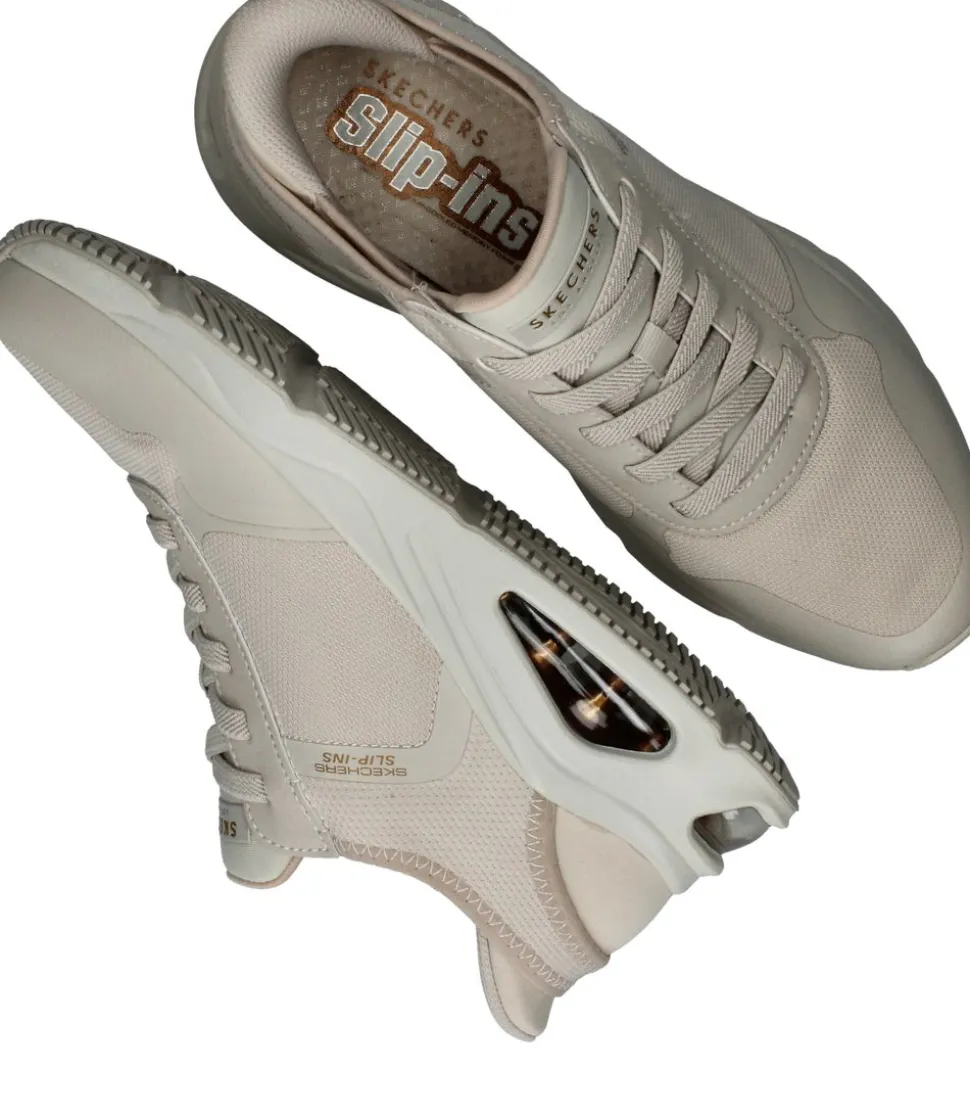 Skechers Tres Air Uno Slip-Ins Instappers Beige Dames