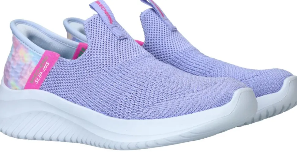 Skechers Ultra Flex 3.0 Colory Wild Slip-Ins Sneakers Paars Meisjes