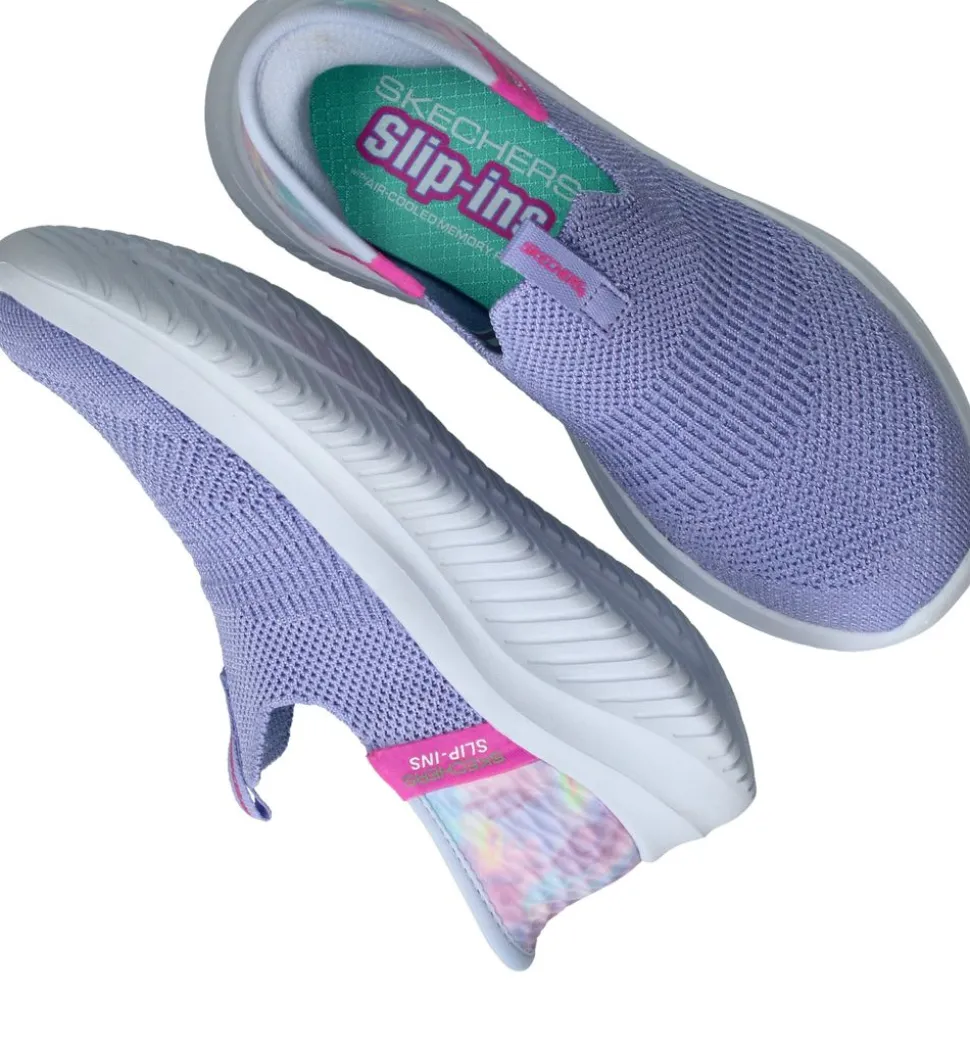 Skechers Ultra Flex 3.0 Colory Wild Slip-Ins Sneakers Paars Meisjes