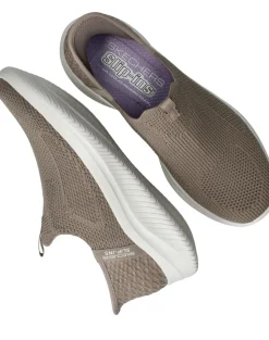 Skechers Ultra Flex 3.0 Easy Win Slip-Ins Instappers Taupe Dames