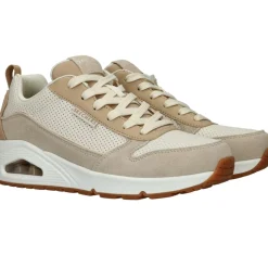 Skechers Uno 2 Much Fun Sneakers Beige Dames