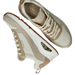 Skechers Uno 2 Much Fun Sneakers Beige Dames