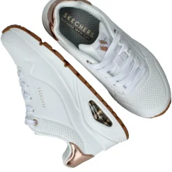 Skechers Uno Gen1 Shimmer Away Sneakers Wit Meisjes