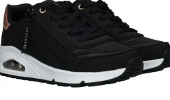 Skechers Uno Gen1 Zip and Stride Sneakers Zwart Meisjes