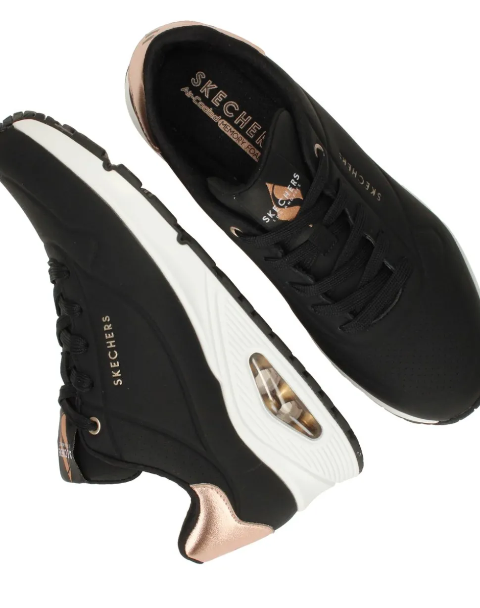 Skechers Uno Golden Air Sneakers Zwart Dames