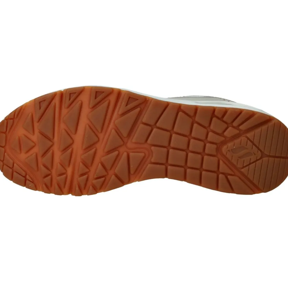 Skechers Uno Layover Sneakers Beige Dames