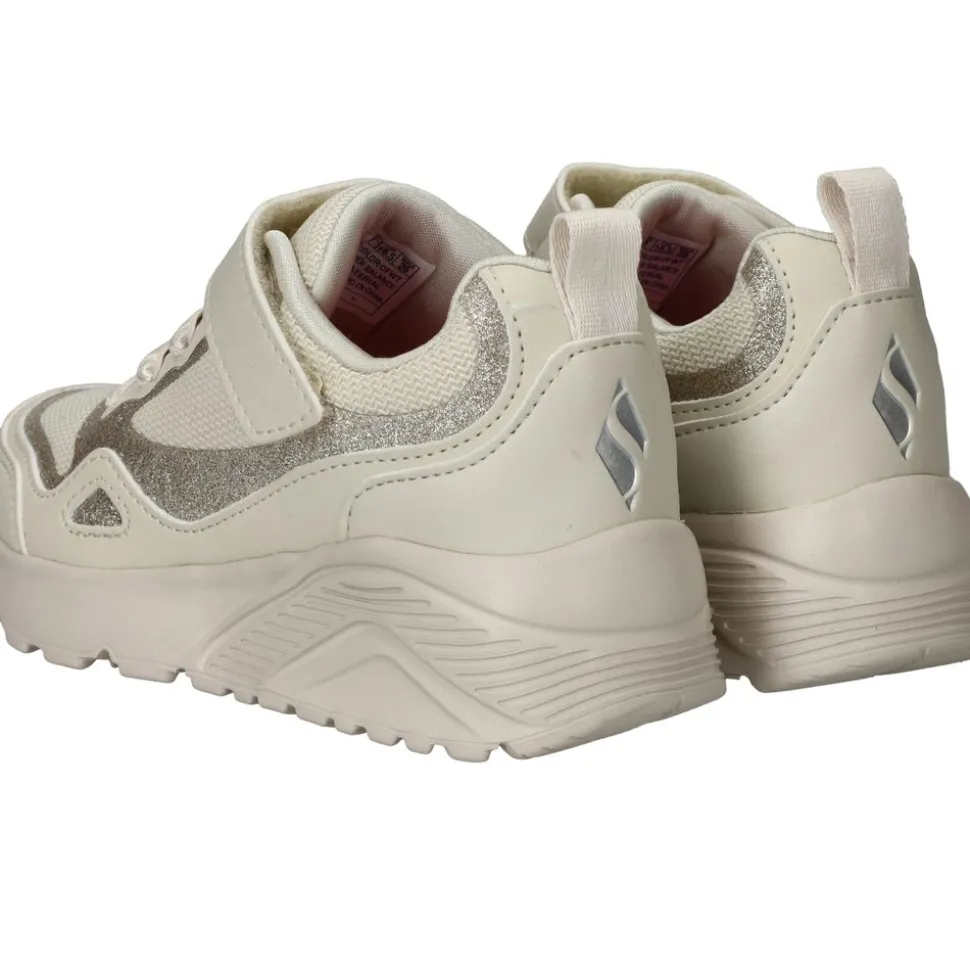 Skechers Uno Lite Glisten Steps Sneakers Beige Meisjes