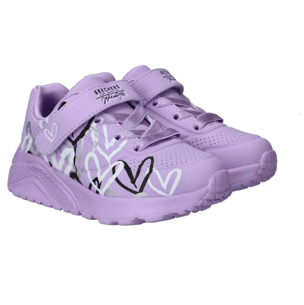 Skechers Uno Lite Love Levitate Sneakers Paars Meisjes
